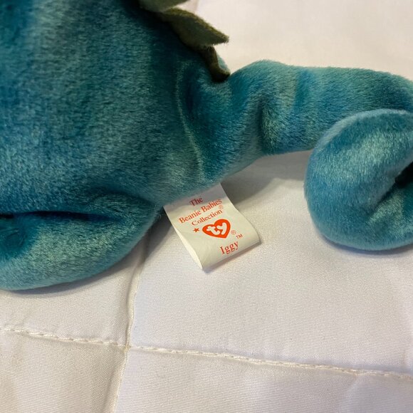 Beanie Baby Iggy from August 12, 1997 Iguana perfect condition - Picture 3 of 7